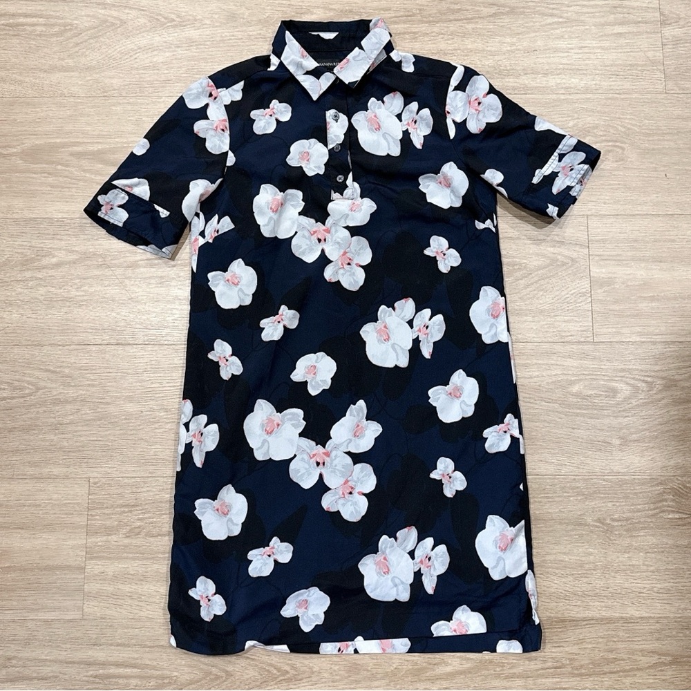 Banana Republic Short Floral Shirt Dresses XS summer vacation boho
